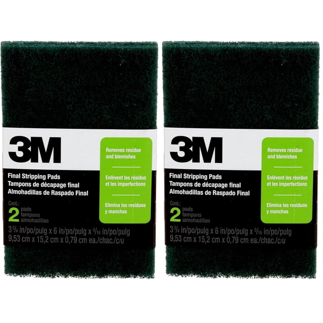 Pads de Desbaste 3M Final 0 Fino Paquete de 2 9.5x15x0.8 cm