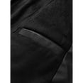 thumbnail image 4 of Men's PU Leather Jacket Youth Hooded Motorcycle Suit Casual Jacket Coat, 4 of 6