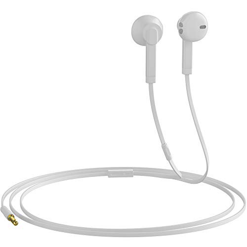 geschiedenis Correspondent Ooit Headphones with Microphone Certified in-Ear Headphone 3.5mm Noise Isolating Earphones  Headset for Laptop Tablet Android Smartphones (White) 1-Pack - Walmart.com