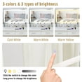 thumbnail image 2 of Vanity Desk with LED Mirror, Bedroom Makeup Table with 2 Large Drawers, White, 2 of 11