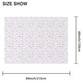 thumbnail image 3 of Rectangular Tablecloth 60x84 Inch – Waterproof Polyester Printed Table Cover, Wrinkle Resistant, Washable for Kitchen & Dining, Colorful Geometry Pattern, 3 of 6