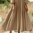 thumbnail image 7 of Lenago Plus Size Summer Dresses for Women 2025 Maxi Dress V-Neck Short Sleeve Dresses for Party Casual Summer Maxi Dresses for Women with Pockets, 7 of 7