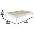 thumbnail image 4 of Steve Silver Nix Full White Wood Platform Bed, 4 of 8