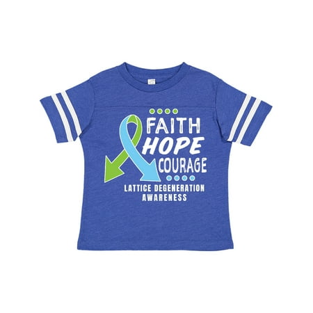 

Inktastic Eye Disease Awareness Faith Hope and Courage Gift Toddler Boy or Toddler Girl T-Shirt