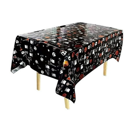 

QUSENLON Halloween Table Cloth Horror Elements Tablecloth Ornament Decor Supplies for Home Festival Party Decor Present