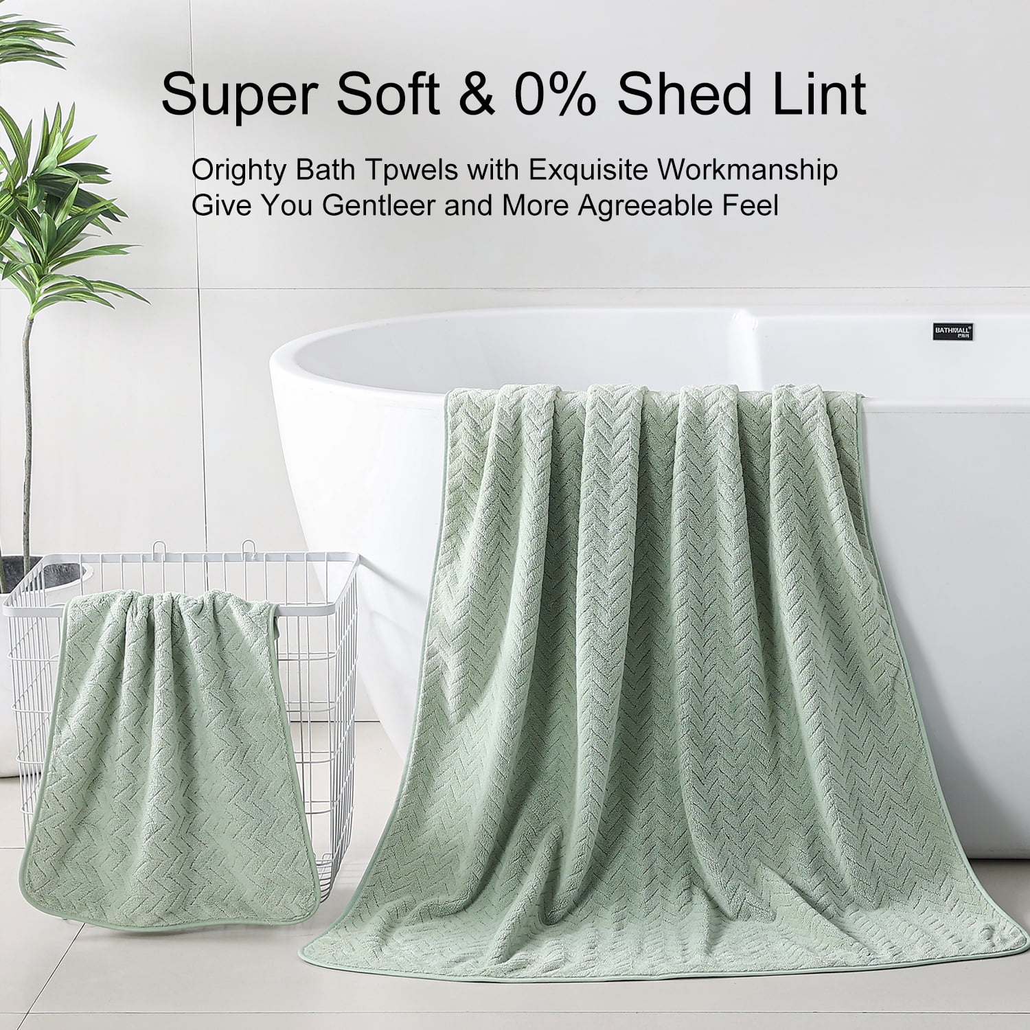 Beartech 8 Piece Bath Towel Set |2 Oversized Large Bath Towels Sheet, 2 Hand Towels & 4 Washcloths| Ultra Soft Towel Set Highly Absorbent Quick Dry Hotel Towel Collection