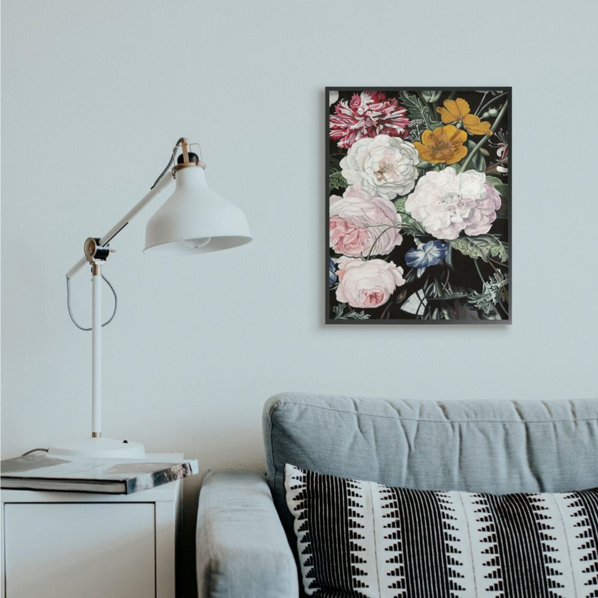 Stupell Industries Traditional Baroque Bouquet Assorted Floral Bloom Design by Naomi McCavitt