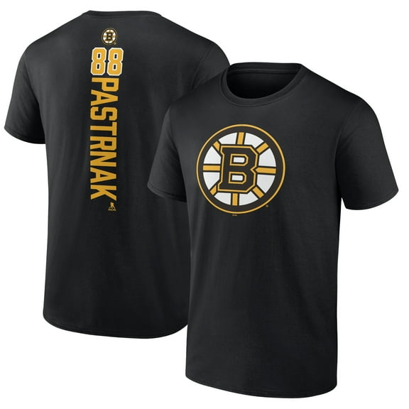 Men's David Pastrnak Black Boston Bruins Playmaker T-Shirt
