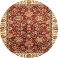 thumbnail image 1 of Ahgly Company Indoor Round Abstract Red Oriental Area Rugs, 3' Round, 1 of 6