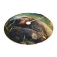 thumbnail image 2 of Bingfone Christmas Tree Skirt Mat Christmas Decoration Interior 48" -Daisy Sleeping Sloth, 2 of 6