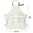 thumbnail image 4 of Cinnamoroll Adjustable Bib Aprons, Waterdrop Resistant Apron with 2 Pockets for Kitchen Cooking Restaurant BBQ Painting Crafting, 4 of 7