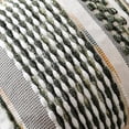 thumbnail image 3 of Fancy Homi Set of 1 Boho Sage Green Striped Textured Decorative Chenille Throw Pillow Cover 14x36 inch for Couch Bed Sofa, Modern Home Decor, Aesthetic with Tassels Woven Decorative Cushion Case, 3 of 4