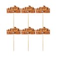 thumbnail image 1 of 12pcs Feliz Halloween Palabras Cake Toppers Selecciones divertidas Papel Magdalena Decoración Suministros para el Festival de Halloween, 1 of 5