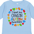 thumbnail image 4 of Inktastic I Love my Cousin Autism Awareness Boys or Girls Long Sleeve Toddler T-Shirt, 4 of 5