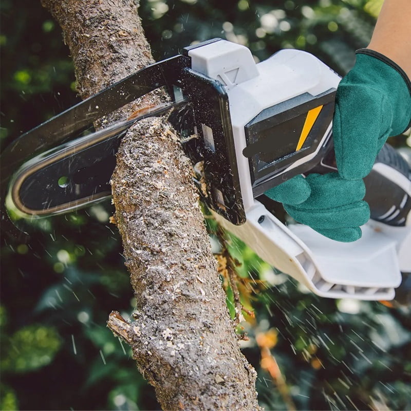 Leather Working Gloves ,for Men Welding Construction Gardening Heavy Duty Work ,Flexible and Comfortable