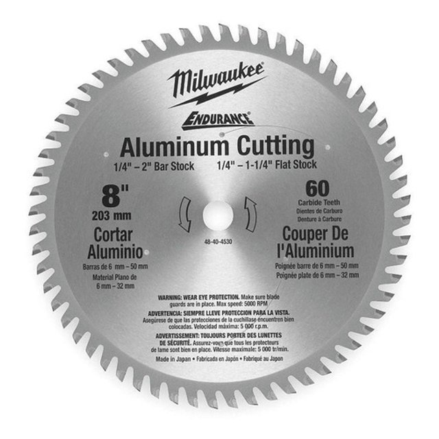 Disco Corte Metal No Ferroso 8 X 60 D Milwaukee 48404540 Milwaukee 48404540