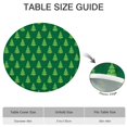thumbnail image 6 of Green Christmas Tree Pattern Round Fitted Tablecloth with Elastic Edge,Dining Table Cover Waterproof,Outdoor Round Tablecloth for Camping,Dining,Indoor and Outdoor, 6 of 7