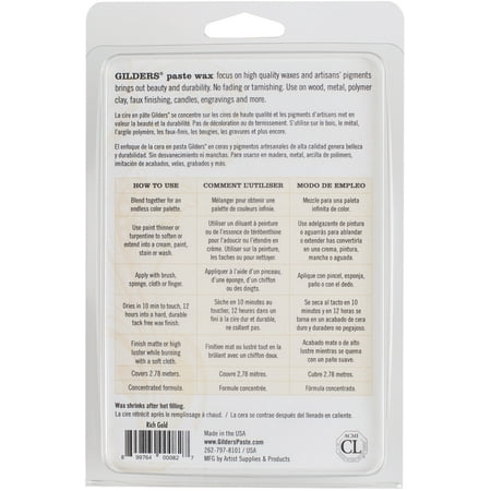 UPC: 0899764000827 | Baroque Art Gilders Paste 1oz-Rich Gold