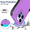 thumbnail image 3 of iPhone 14 Pro Max Case, Allytech Military Grade Protective Anit-Scratch Shockproof Drop Proof Bumper Defender Back Cover Case for Apple iPhone 14 Pro Max 6.7" - Purple, 3 of 5