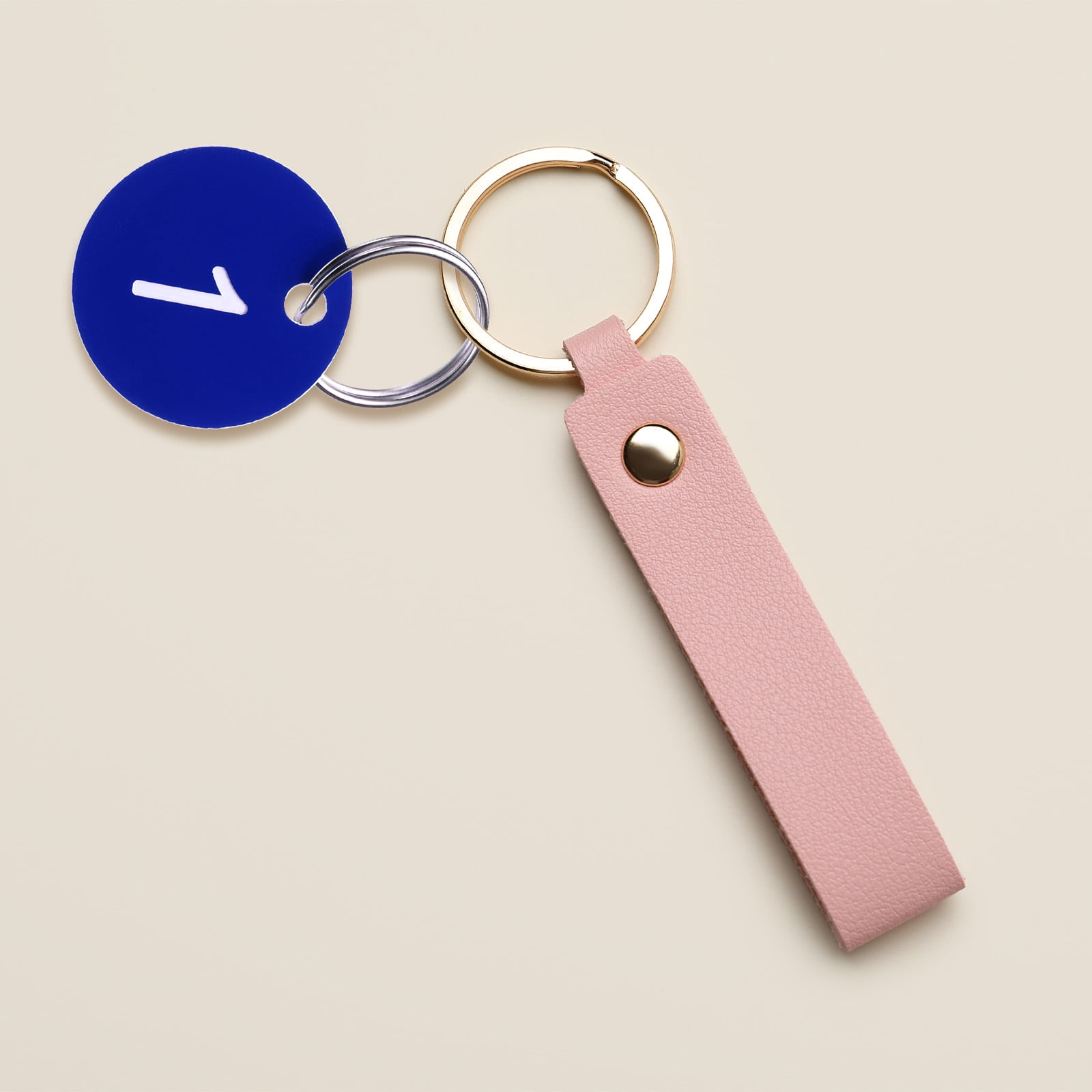 Uxcell Numbers Key Tags, 1-100 Plastic ID Hang Tag with Metal Ring Numbered Tags for Dormitory Key Chain Box Cabinet Lockers(Blue & White)