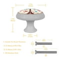 thumbnail image 5 of Valentine's Day Fluorescent Drawer Pulls with Screws: Round 4-Pack - Glow-in-the-Dark Knobs, for Cabinets, Wardrobes, and Dressers Furniture Decor, 5 of 6