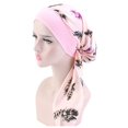 thumbnail image 3 of Dyfzdhu Women's Casual Loose Print Chemo Beanie Cancer Headwear Turban Cap, 3 of 3