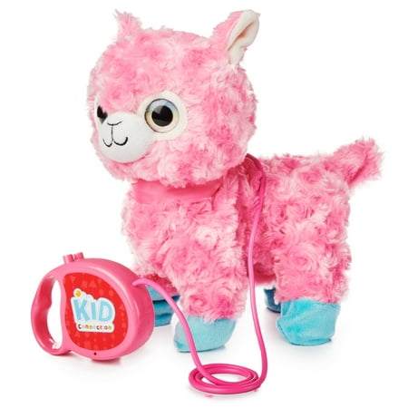 Kid Connection Plush Walking Llama with Sound, 9", Styles May Vary