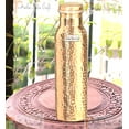 thumbnail image 5 of Prisha India Craft Pure Copper Bottle for Water, Joint Less, Hammered Design, 900 ML, 1 Piece, 5 of 5