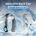 thumbnail image 2 of Ice porcelain cooling halter fan, portable rechargeable neck fan, USB bladeless cooling fan, 2 of 9