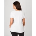 thumbnail image 2 of Hanes Just My Size Women’s Cotton Crewneck T-Shirt (Plus ) White 5X, 2 of 5