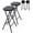 Black, variant on 2 Pack 24 Inch Folding Stool, with Safety Lock, 400lbs Capacity