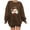 Brown, variant on YABCSAZ Ugly Christmas Sweater Sweatshirts for Women Plus Size Cable Knit Pullover Sweaters Loose Long Sleeve Tops Santa Claus Cap Graphic Printed Chunky Jumper Tops Oversized,Gifts for Women