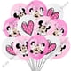 thumbnail image 2 of Globos de látex de Minnie Mouse de 12 pulgadas, suministros para fiestas, globos de fiesta de Minnie rosa, para decoración de bodas, fiestas de cumpleaños, 10 o 20 unidades, 2 of 5