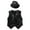 Black, variant on Yeahdor Kids Boys Glittery Sequins Waistcoat Vest with Hat for Hip Hop Jazz Dance Stage Performance