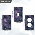 thumbnail image 7 of Yayeee Toggle Light Switch Wall Plate 1-Gang 4.5"x2.7" Home Decorative Outlet Cover, Purple Sky Pattern, 7 of 7
