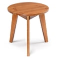 thumbnail image 4 of Ktaxon 15.7" Outdoor Wood Side Table, Small Round Coffee End Table, Weather Resistant Table for Indoor Outdoor Balcony Lawn Pool, Teak, 4 of 13