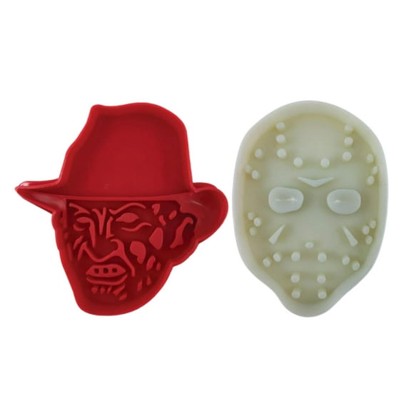 Cortador de galletas ICUP Freddy Vs Jason, paquete de 2, multicolor