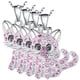 thumbnail image 2 of Cadenas Michi, MXAKA-004, 4Pzas, Gato/Circonia, Plata/Rosa, Metal, Cadena y Dije, 2 of 3