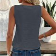 thumbnail image 4 of Women Sleeveless Crew Neck Tank Top Loose Fit Casual Blouse,XL, 4 of 6