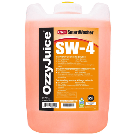 CRC 14148 Ozzy Juice SW-4 5 Gal Parts Washer Fluid Heavy Duty Bioremediating Degreaser