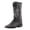 Black, variant on FERRINI Men's Bronco Square Toe Boots, Color: Black, Size: 10-D
