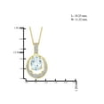 thumbnail image 2 of JewelersClub 1 1/7 Carat T.G.W. Aquamarine And White Diamond Accent 14K Gold Over Silver Pendant, 18", 2 of 4