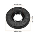 thumbnail image 2 of Uxcell Oil Seal, 17mm x 40mm x 7mm Nitrile Rubber Cover Double Lip TC Oil Shaft Seal, Black 2 Pcs, 2 of 5