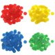 thumbnail image 1 of Contadores de juegos de mesa CUTICAT 100 de Plástico Opaco Tiddly Winks Enseñanza de Aritmética Amarillo + 100, 1 of 8