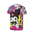 thumbnail image 3 of Boys Girls Kuromi And My Melody Shirt Graphic T-Shirt Crewneck Short Sleeve 3d Colorful Tops Tees, 3 of 6