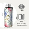 thumbnail image 7 of 20 Oz Watercolor Floral Pattern Coffee Tumbler Double Wall Insulated Stainless Steel Water Bottle | Metal Reusable Thermoses Flask with Cup Cap | Leak & Sweat Proof with Anti-Dust Lid, 7 of 7