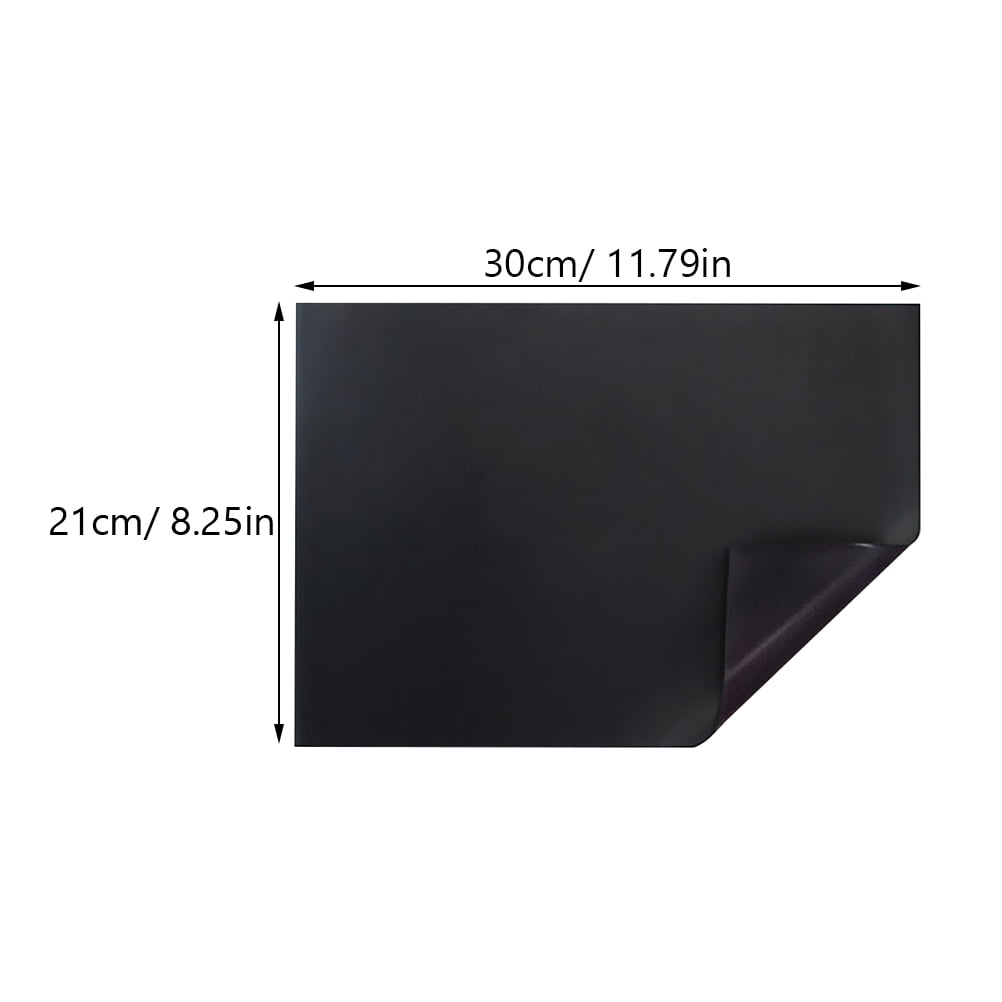 Hemoton 3pcs Reusable Refrigerator Tips Magnetic Sheet Self-Stick Magnetic Blackboard Sticker