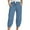 Blue, variant on Women's High Waisted Straight Leg Casual Pants, Loose Fit Trousers with Tie Detail, Pure Color Comfortable Spring Summer Daily Wear Pants