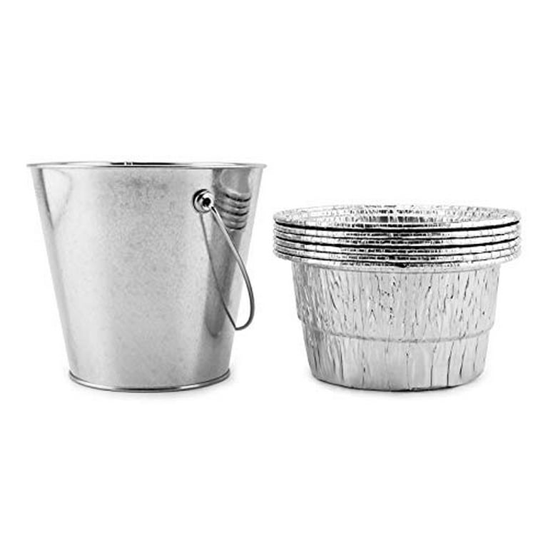 Unidanho Drip Grease Bucket & 10Pack Aluminum Foil Bucket Disposable Replacement