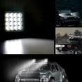 thumbnail image 4 of Luz De Trabajo Led Cuadrada Impermeable Luces De Conducción Todoterreno Para Camiones Tractores 3.3In 160W Advancent VI012436-02, 4 of 6